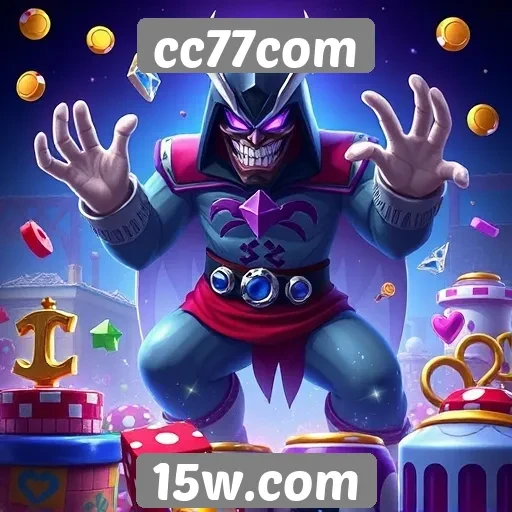 Variedade de jogos disponíveis no cc77com